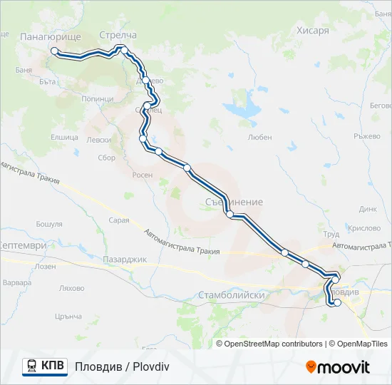  КПВ: карта маршрута