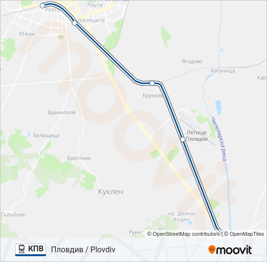 КПВ  Карта на Линията