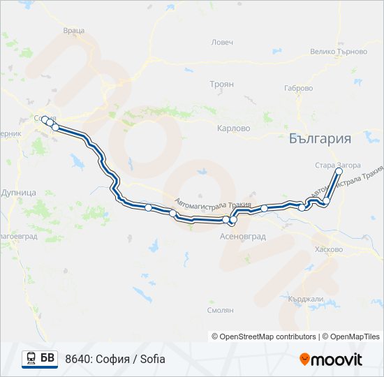 БВ  Line Map