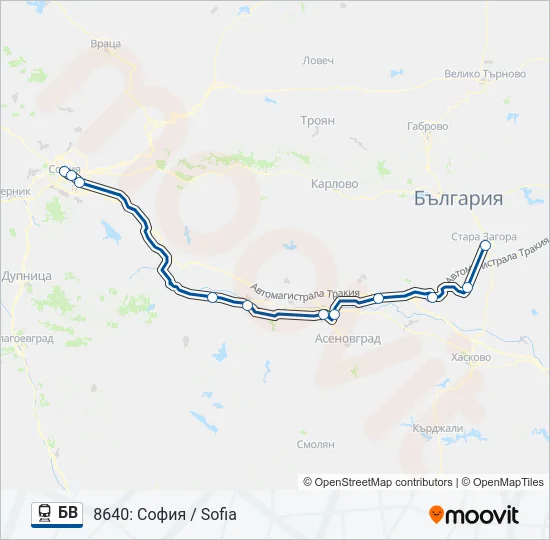БВ  Line Map