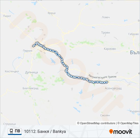 ПВ  Карта на Линията