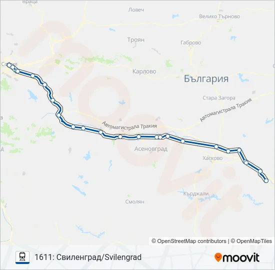 БВ / МБВ  Карта на Линията