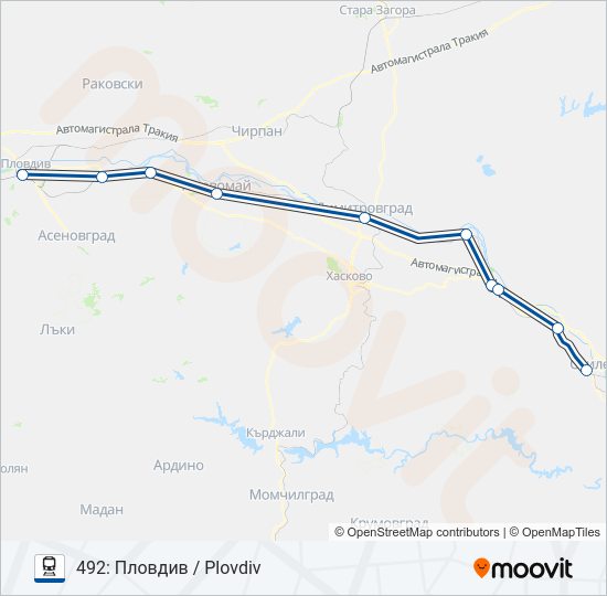 БВ / МБВ  Карта на Линията