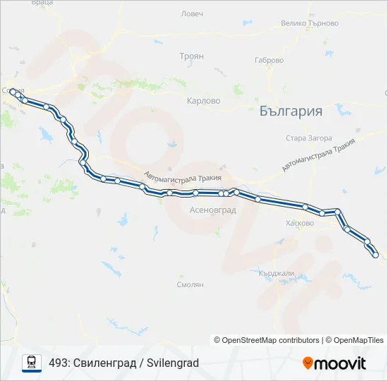 БВ / МБВ  Карта на Линията