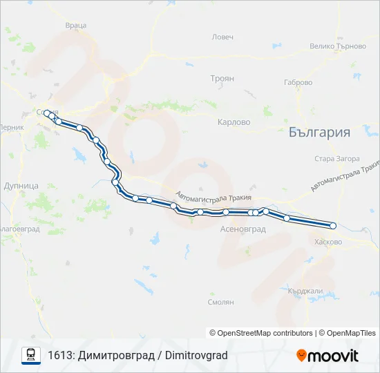 БВ / МБВ  Карта на Линията