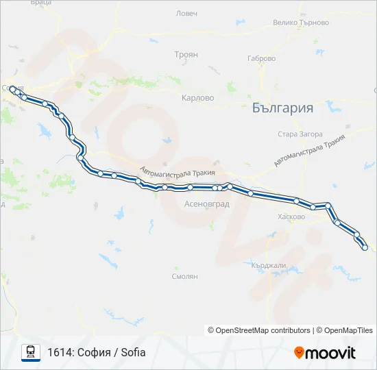 БВ / МБВ  Карта на Линията