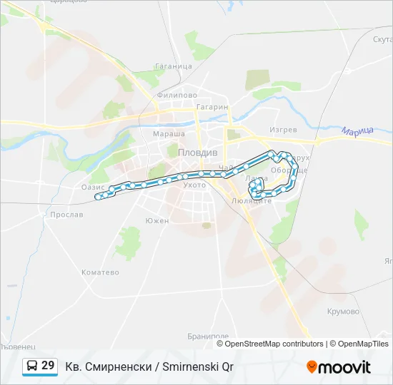29 Bus Line Map
