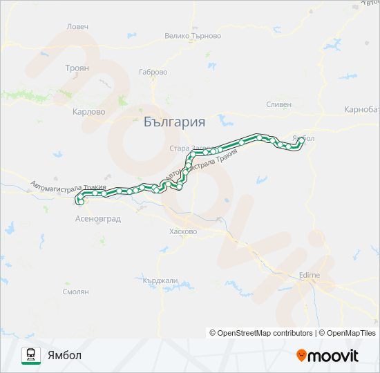 ПВ 80107 Train Line Map