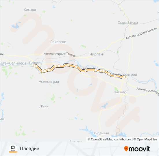 КПВ 10244 Train Line Map