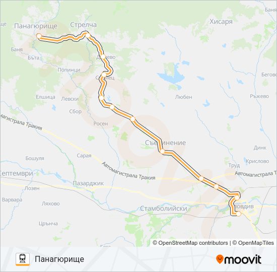 КПВ 81202 Train Line Map