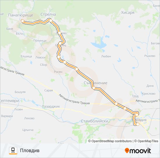 КПВ 81203 Train Line Map