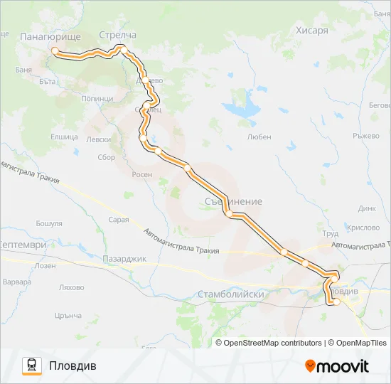 КПВ 81203 Train Line Map