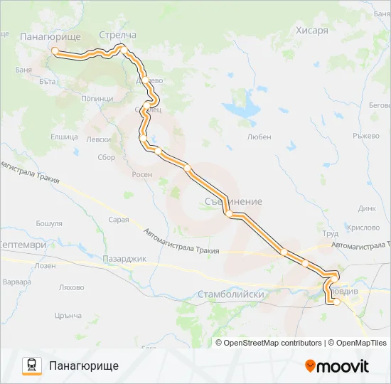 КПВ 81204 Train Line Map