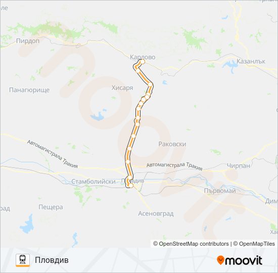 КПВ 82271 Train Line Map