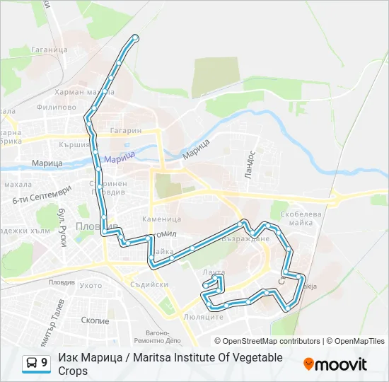 9 Bus Line Map