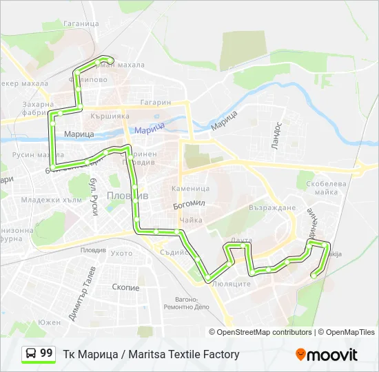  99: карта маршрута