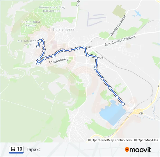 10 Bus Line Map