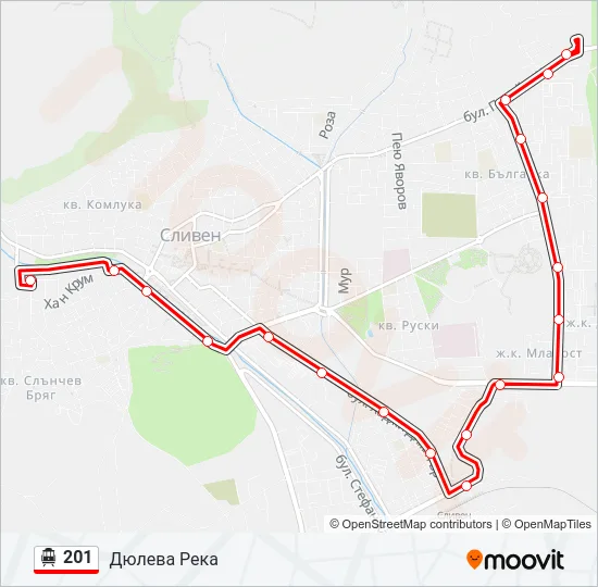 201 Cable Car Line Map