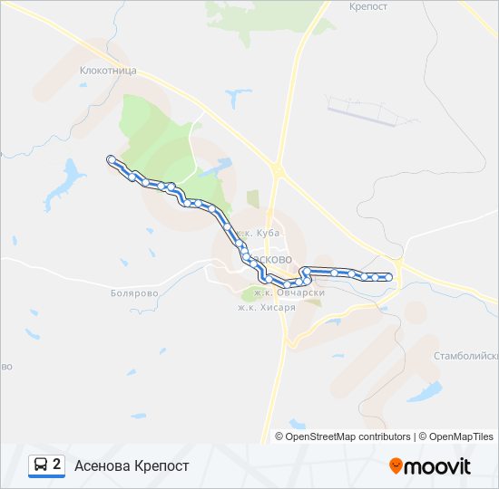 2 bus Line Map