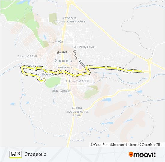 3 bus Line Map