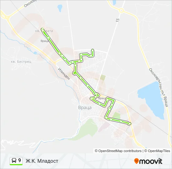 9 Bus Line Map