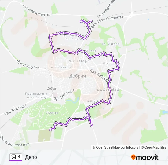 4 Bus Line Map
