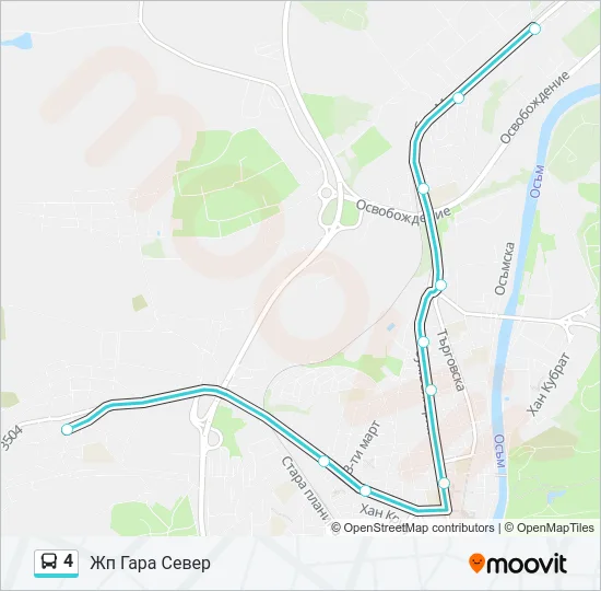 4 Bus Line Map