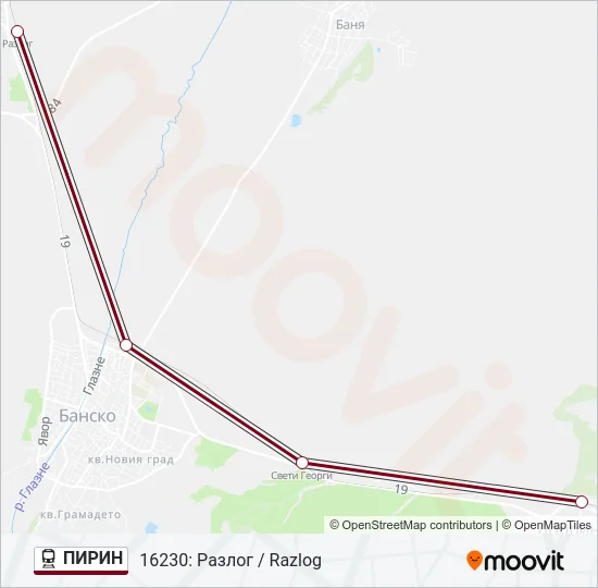 ПИРИН  Line Map
