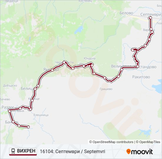 ВИХРЕН  Line Map