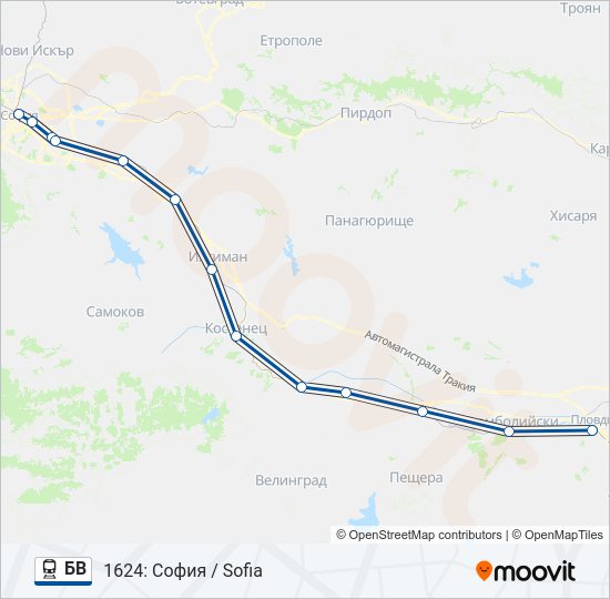  БВ: карта маршрута
