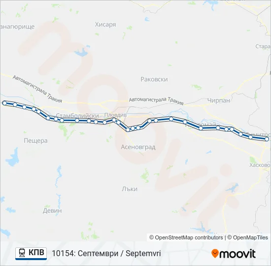 КПВ  Line Map