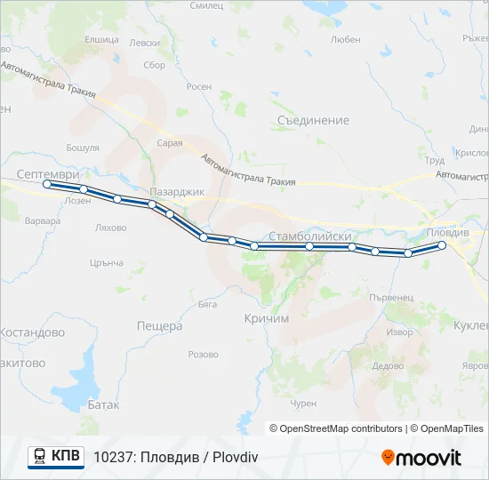 КПВ  Line Map