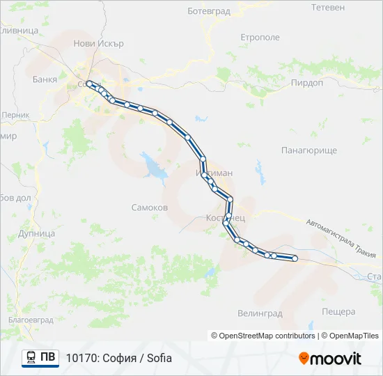  ПВ: карта маршрута