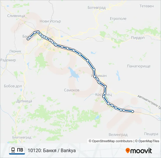 ПВ  Карта на Линията