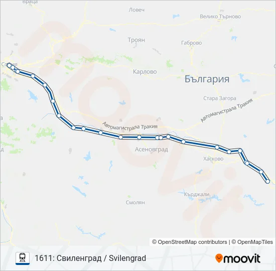  БВ / МБВ: карта маршрута