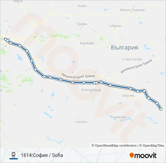 БВ / МБВ  Карта на Линията
