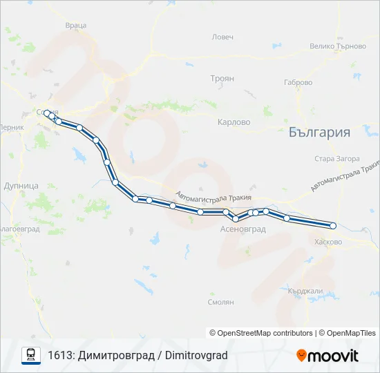 БВ / МБВ  Карта на Линията