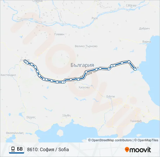 БВ  Line Map