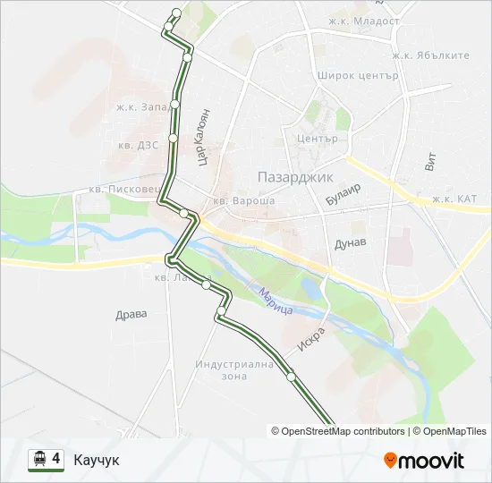 4 Trolleybus Line Map