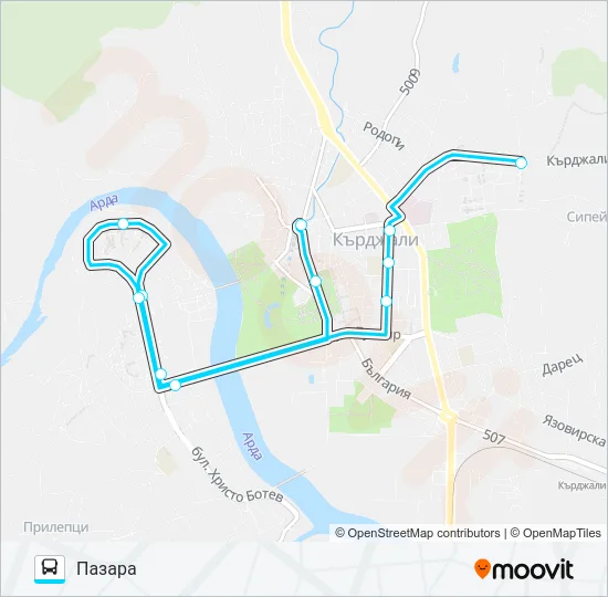 ГРОБИЩЕН ПАРК Bus Line Map