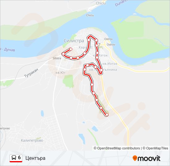6 Bus Line Map