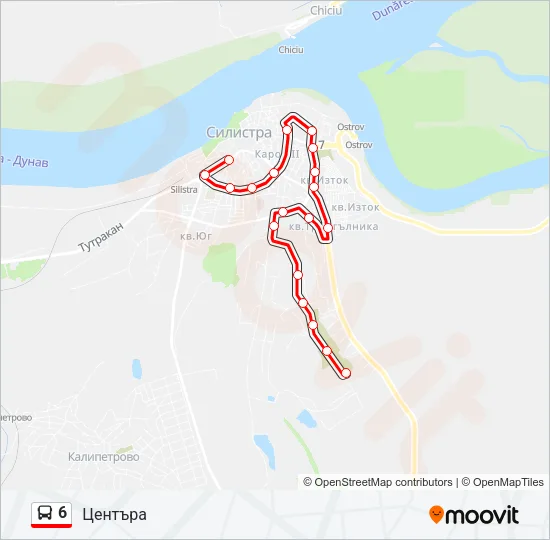 6 Bus Line Map