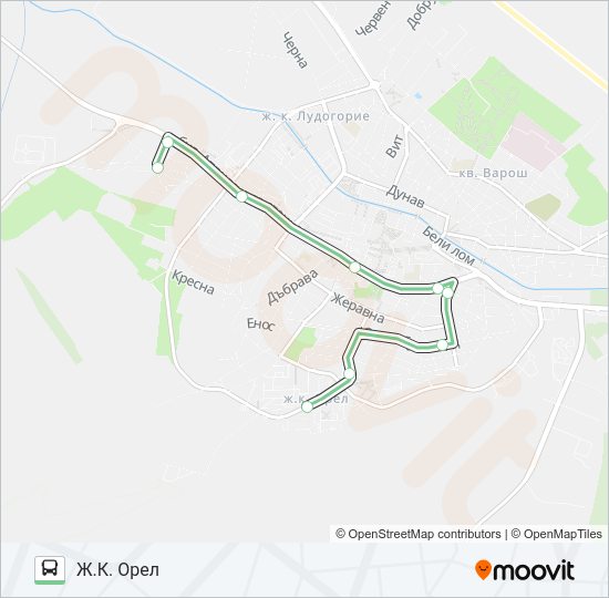 3 Bus Line Map