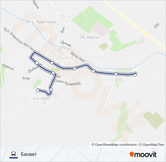 5 bus Line Map