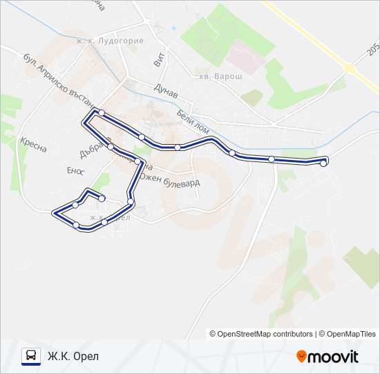 5 bus Line Map