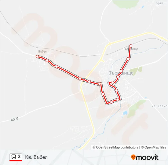 3 Bus Line Map