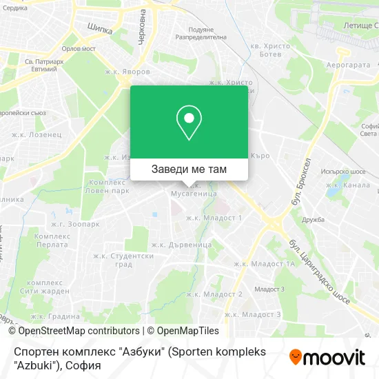 Спортен комплекс "Азбуки" (Sporten kompleks "Azbuki") карта