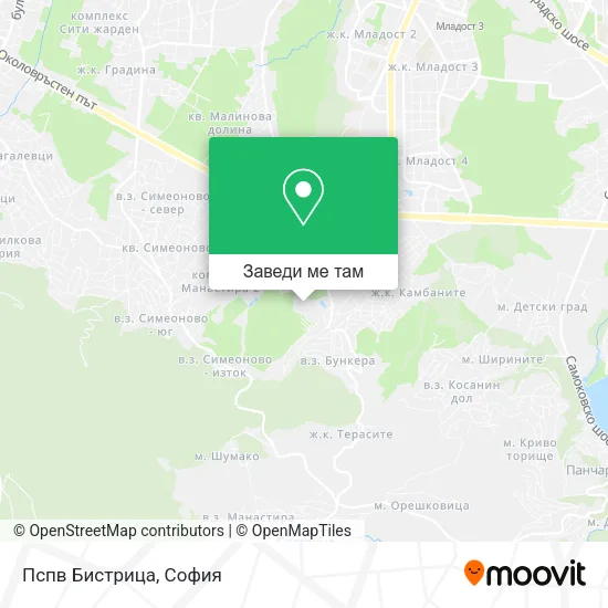 Пспв Бистрица карта