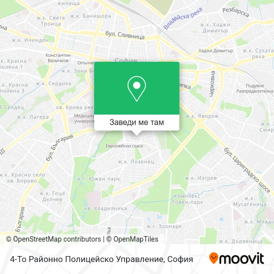 4-То Районно Полицейско Управление карта