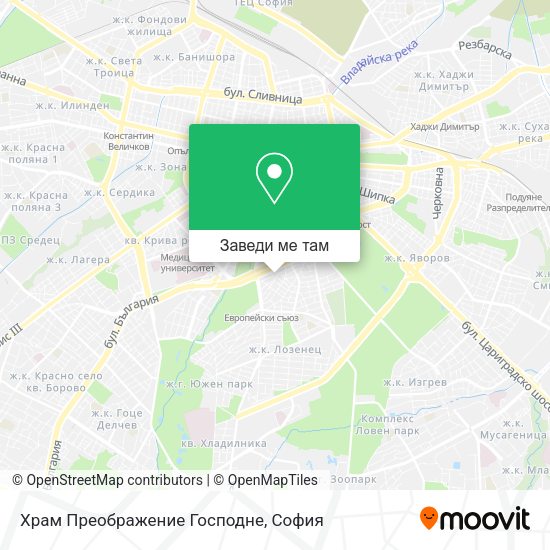Храм Преображение Господне карта